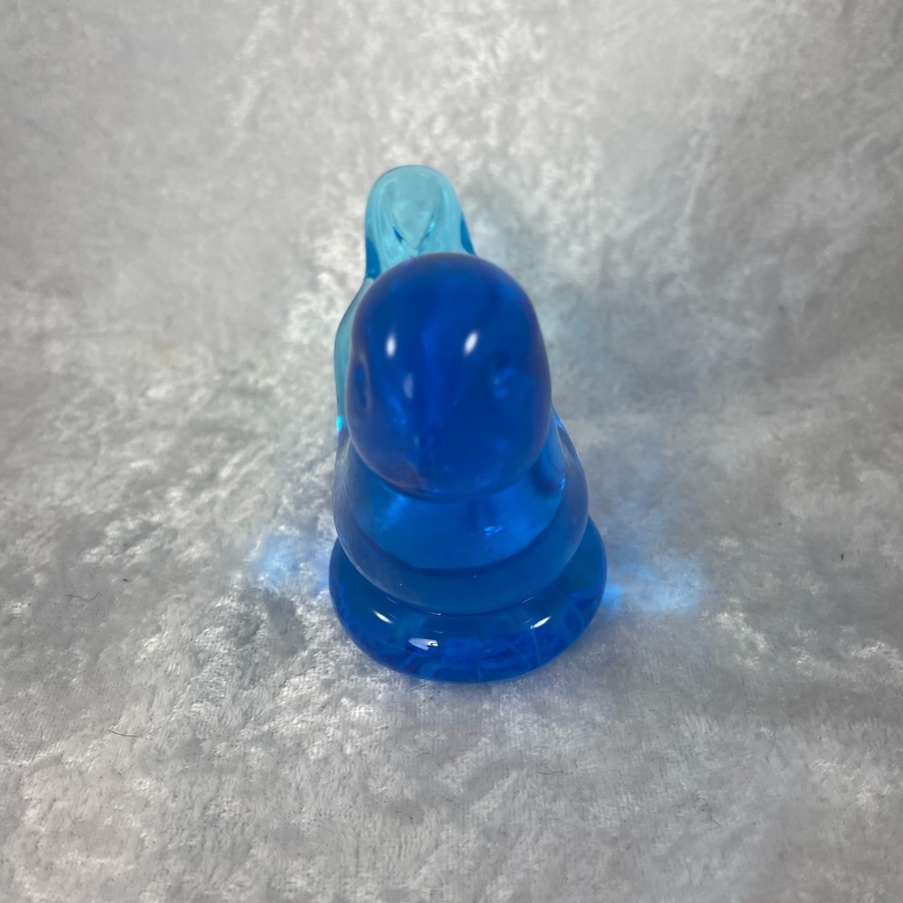 Glass Bluebird of Happiness Figurine Signed by Leo Ward 1996 - Picture 5 of 6